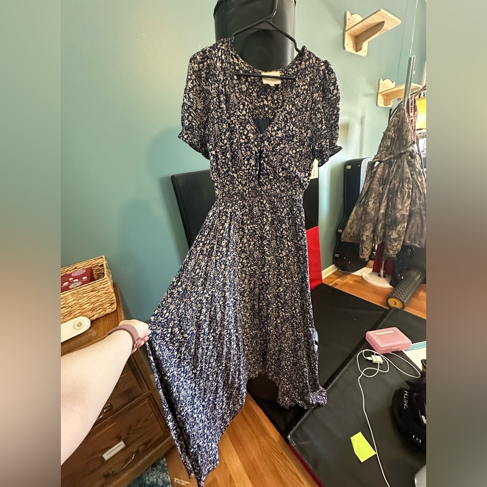 Hayden LA Floral Ruched Waist Maxi Dress